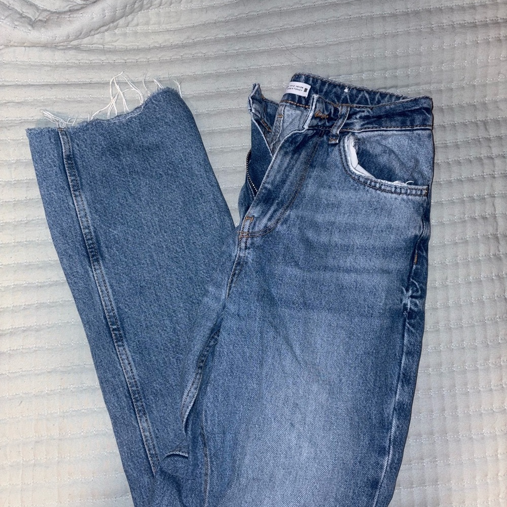 Zara Classic Blue Denim Pants
